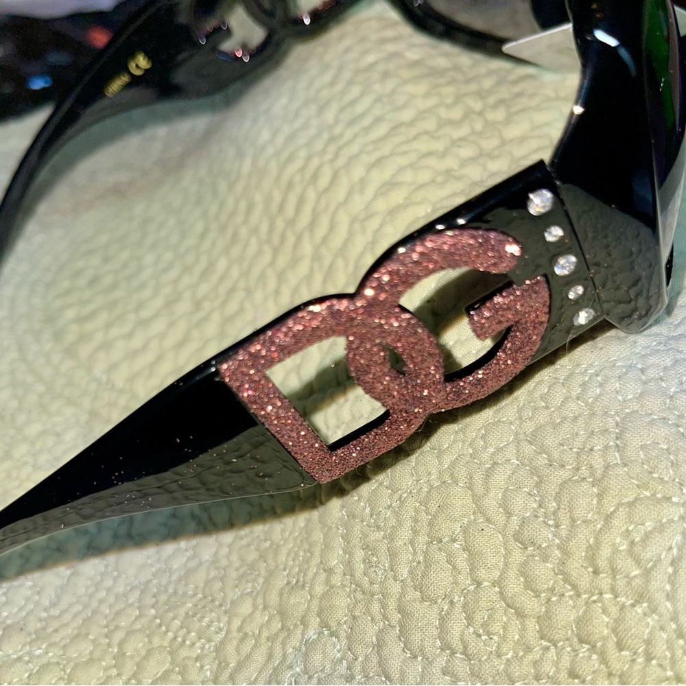 DG Rose color Bling Sunglasses